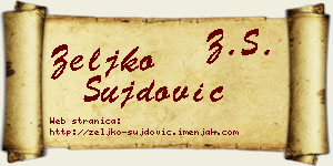 Željko Šujdović vizit kartica